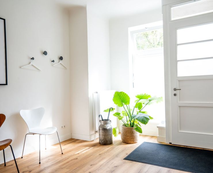 Wartezimmer in der Physiotherapiepraxis in Hamburg-Alsterdorf