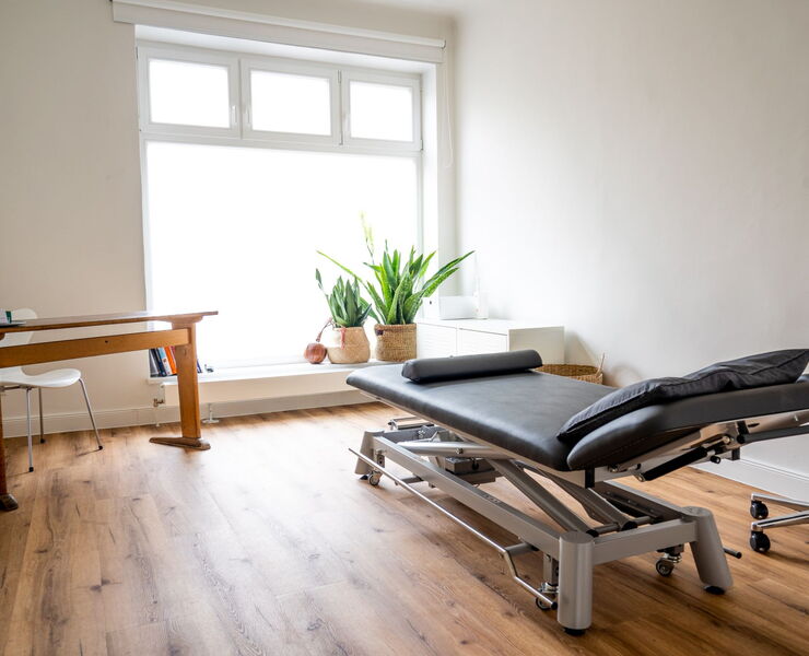 Behandlungszimmer in der Physiotherapiepraxis in Hamburg-Alsterdorf