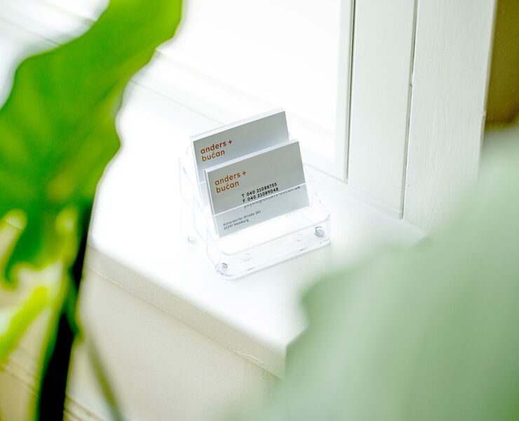 Visitenkarten der Physiotherapiepraxis in Hamburg-Alsterdorf